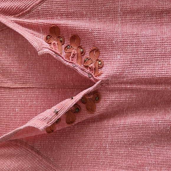 SOLD Free People We the Free pink long sleeve thermal top large - Picture 3 of 5